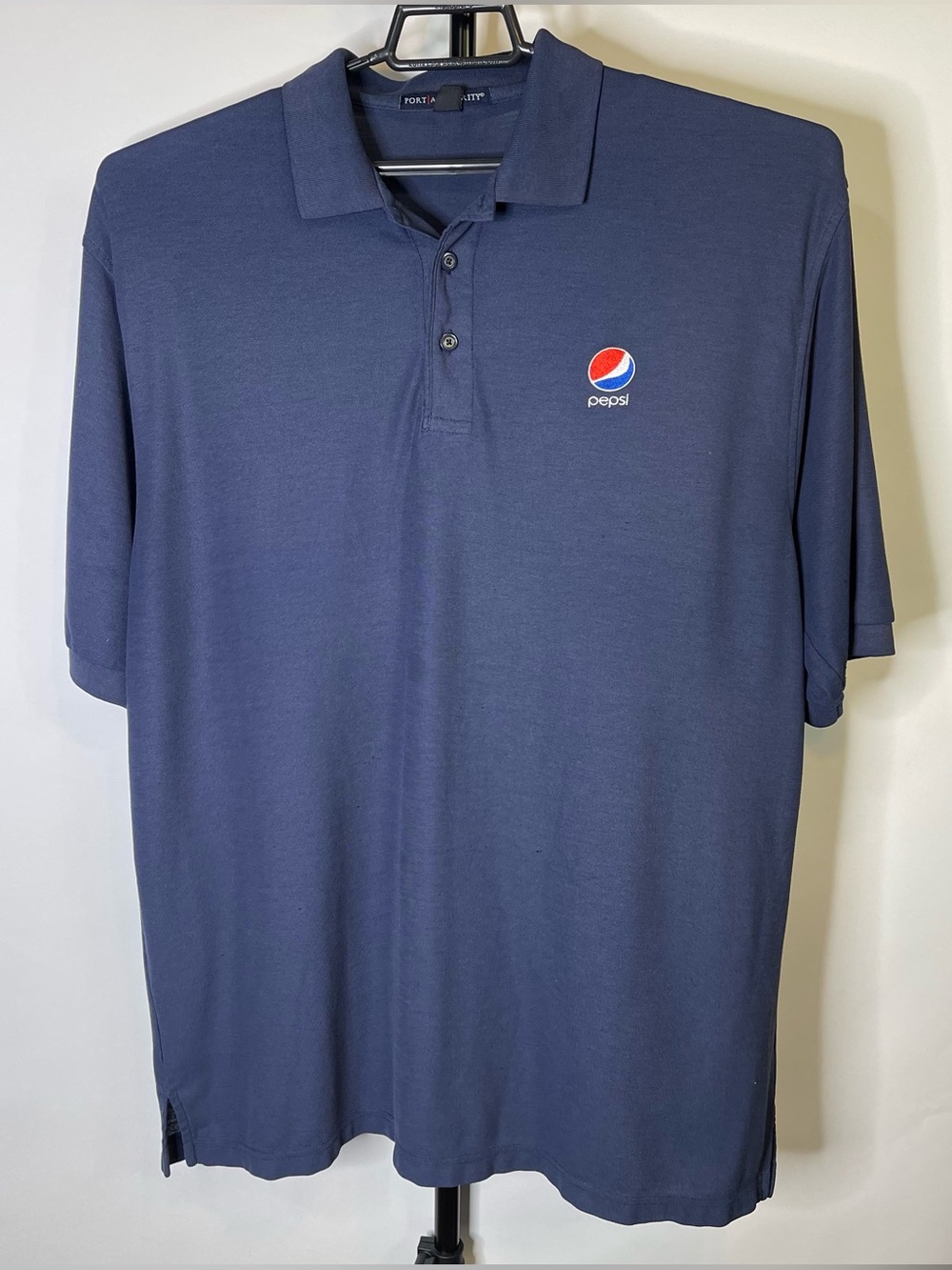 Port Authority Pepsi Co Navy Blue Polo Shirt Size 2XL Men’s